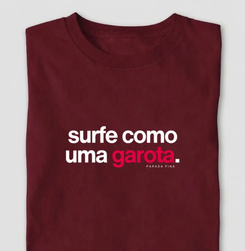 surfe como uma garota.