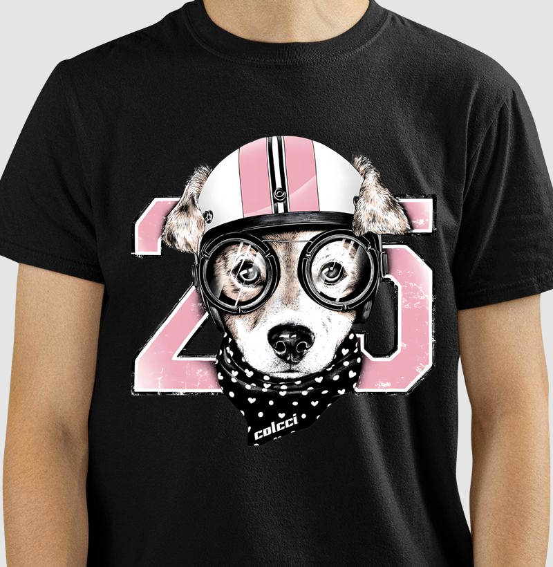 Camiseta colcci Cachorro Óculos
