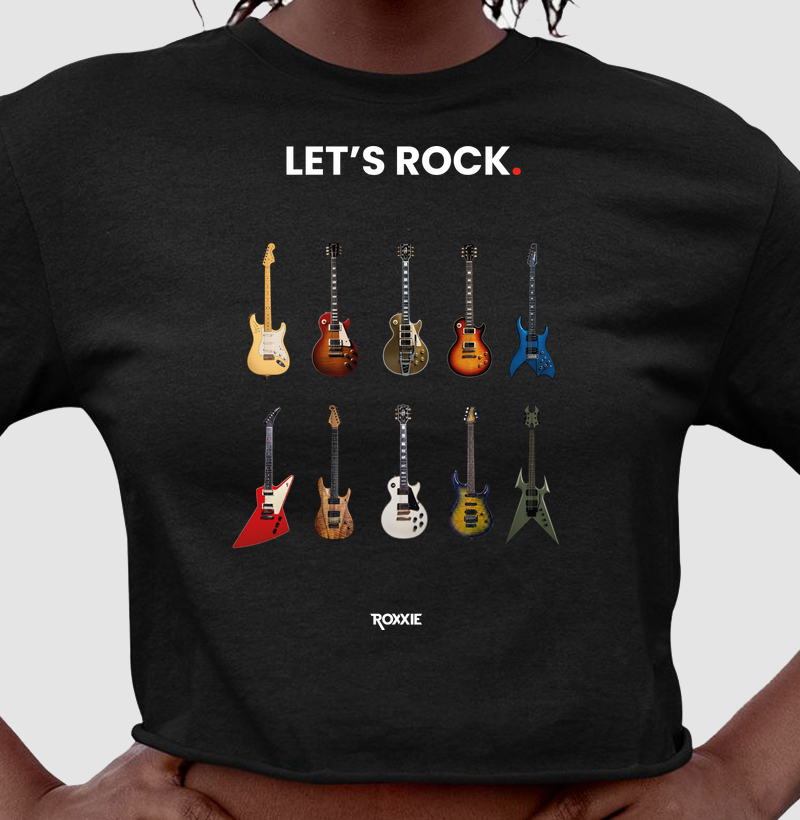 Camiseta Let´s Rock - Cropped