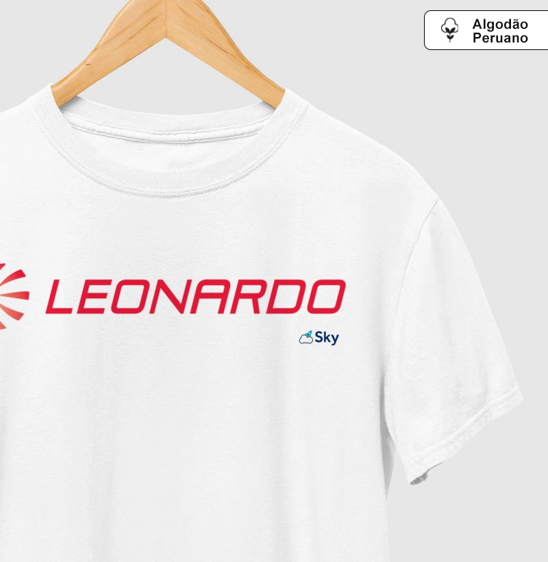 Camiseta Algodão Peruano - LEONARDO HELICOPTERS 