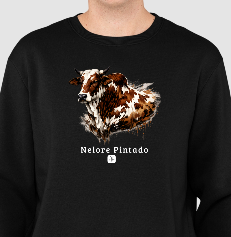 Moletom Nelore Pintado marrom
