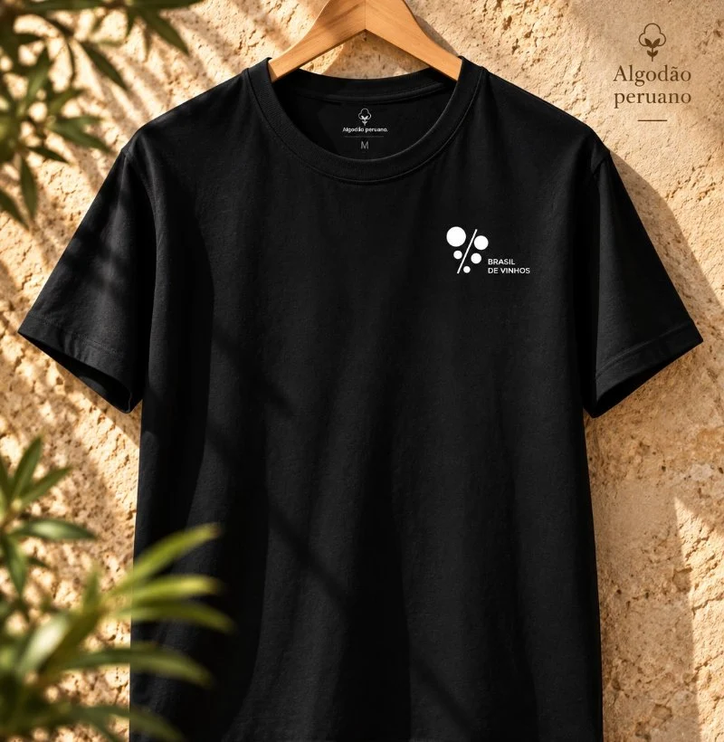 Camiseta Brasil de Vinhos - Camiseta Algodão Peruano
