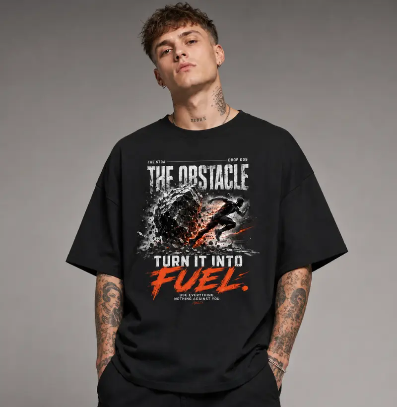 Camiseta Oversized THE OBSTACLE - DROP 005