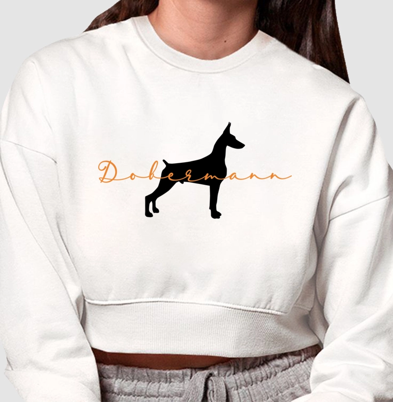 Dobermann Silhueta Laranja