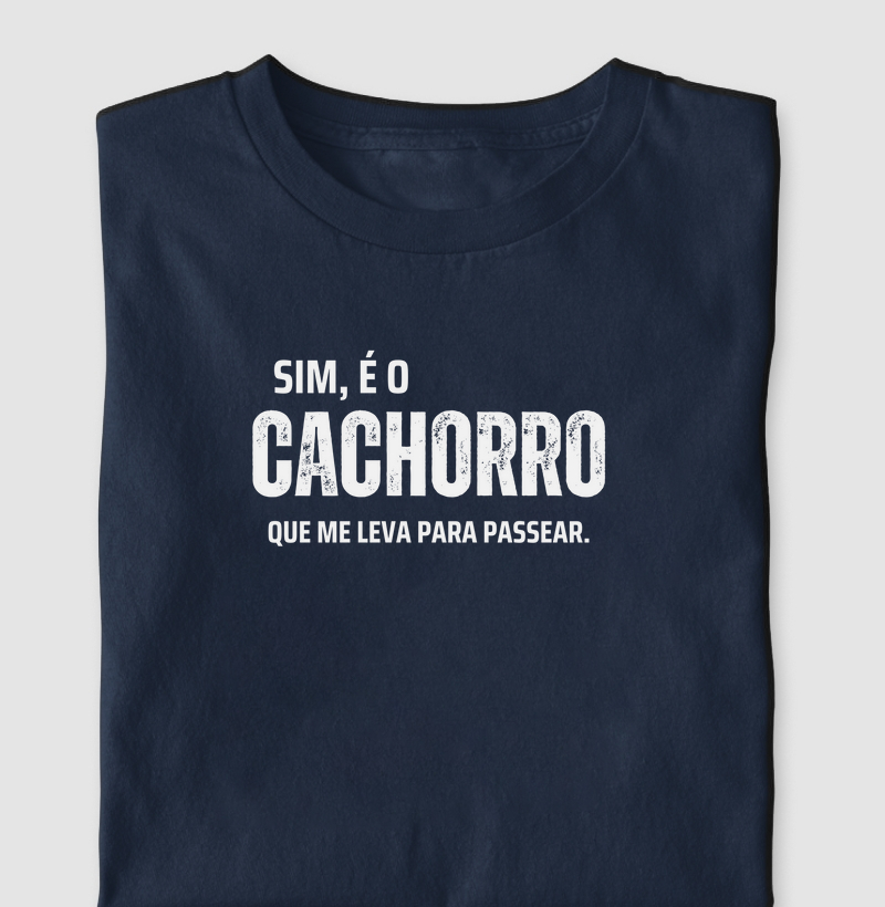 Sim, é cachorro que me leva para passear