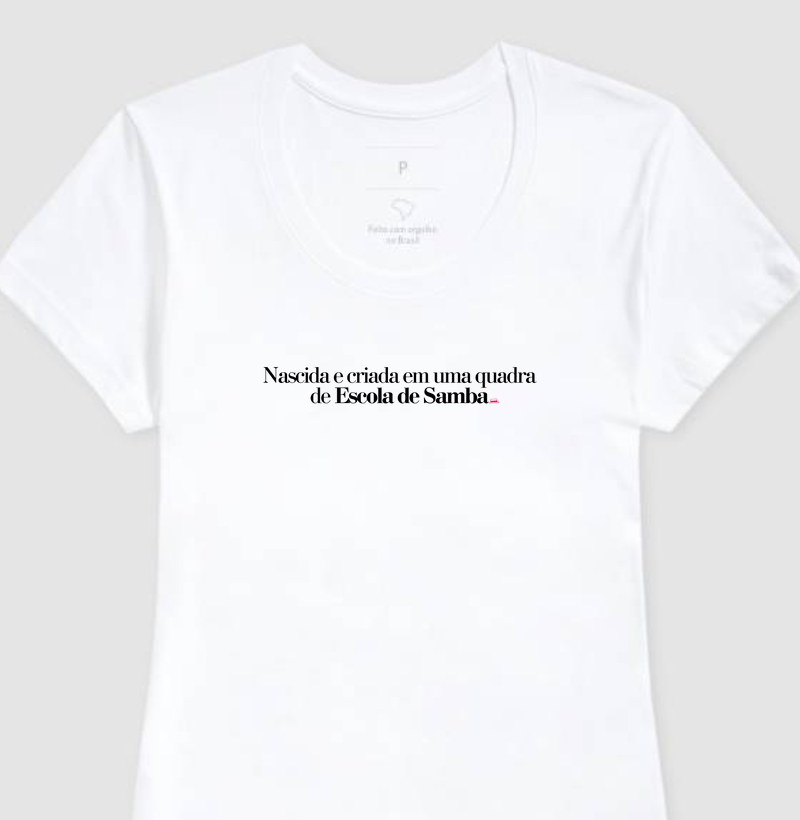 Nascida e criada em uma quadra de Escola de Samba