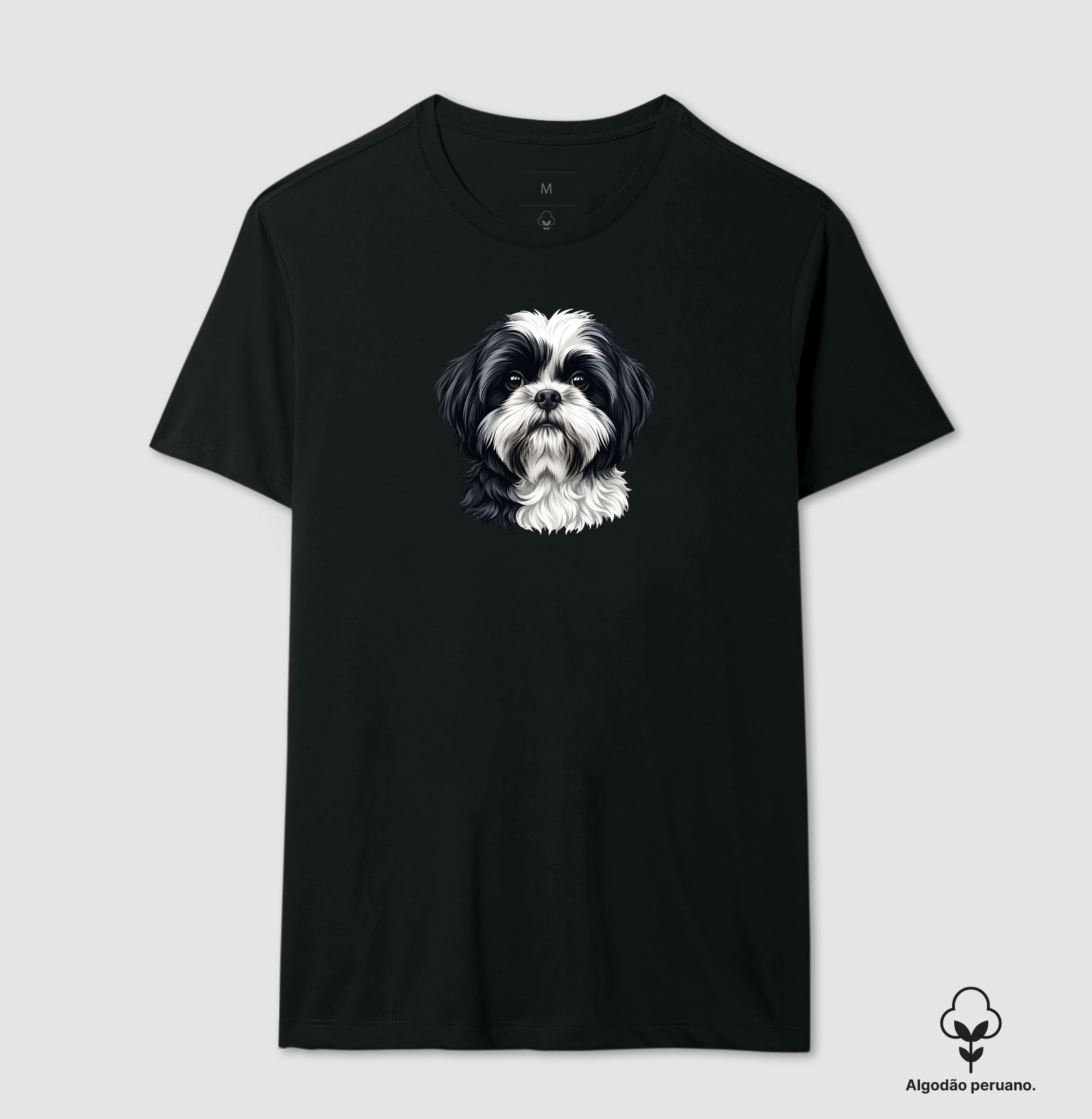 Face Shih Tzu II - Camiseta Algodão Peruano