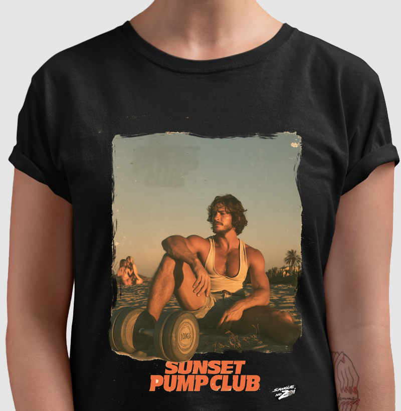 Sunset pump club 6 logo branca