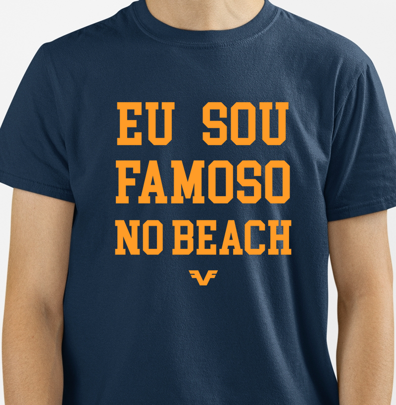 Camiseta Eu sou famoso no Beach Tennis