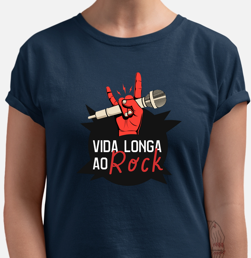 Camiseta Vida Longa ao Rock