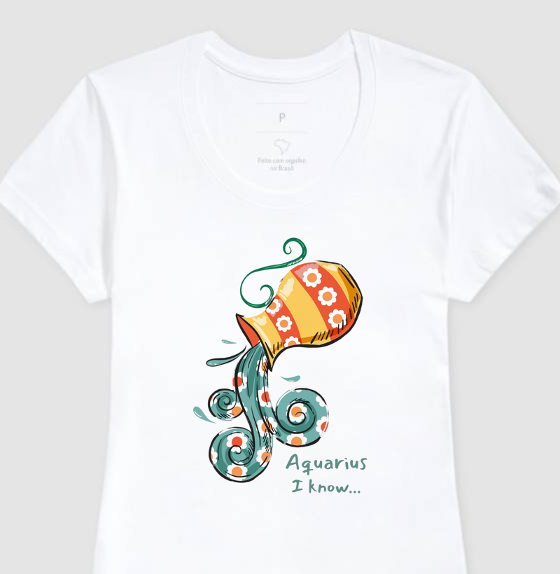 Camiseta Aquarius (feminina e masculina)