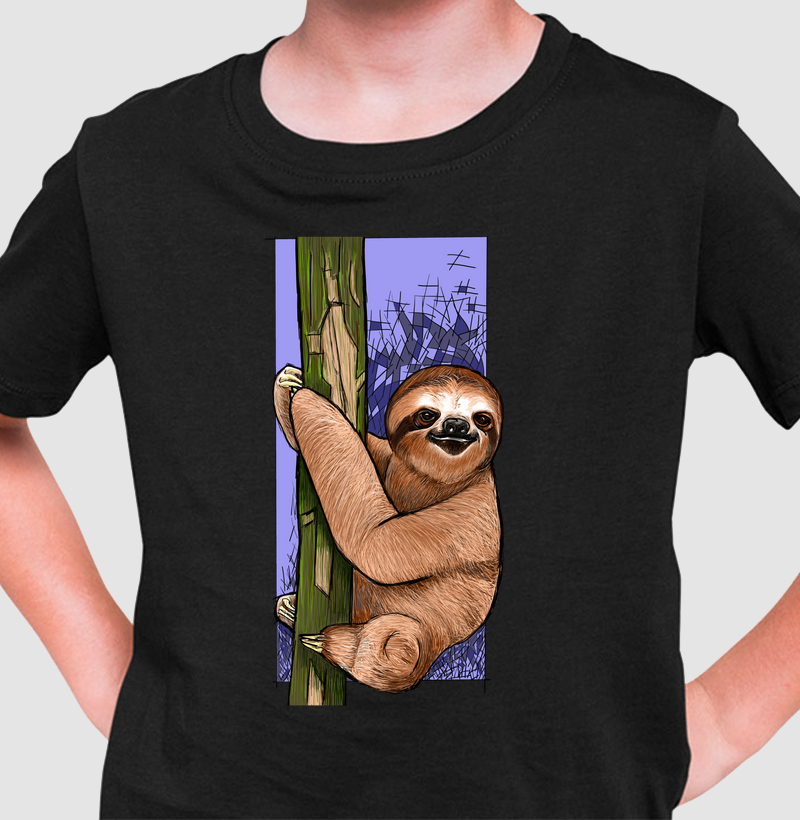 Camiseta Infantil Bicho Preguiça