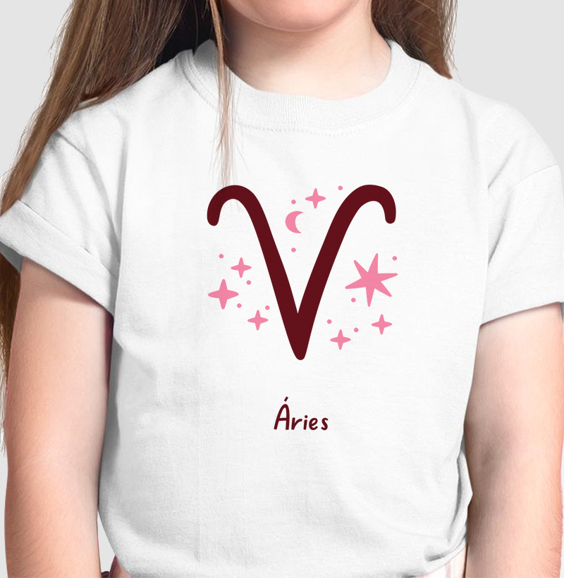 Camiseta Zodíaco signo de Áries Infantil