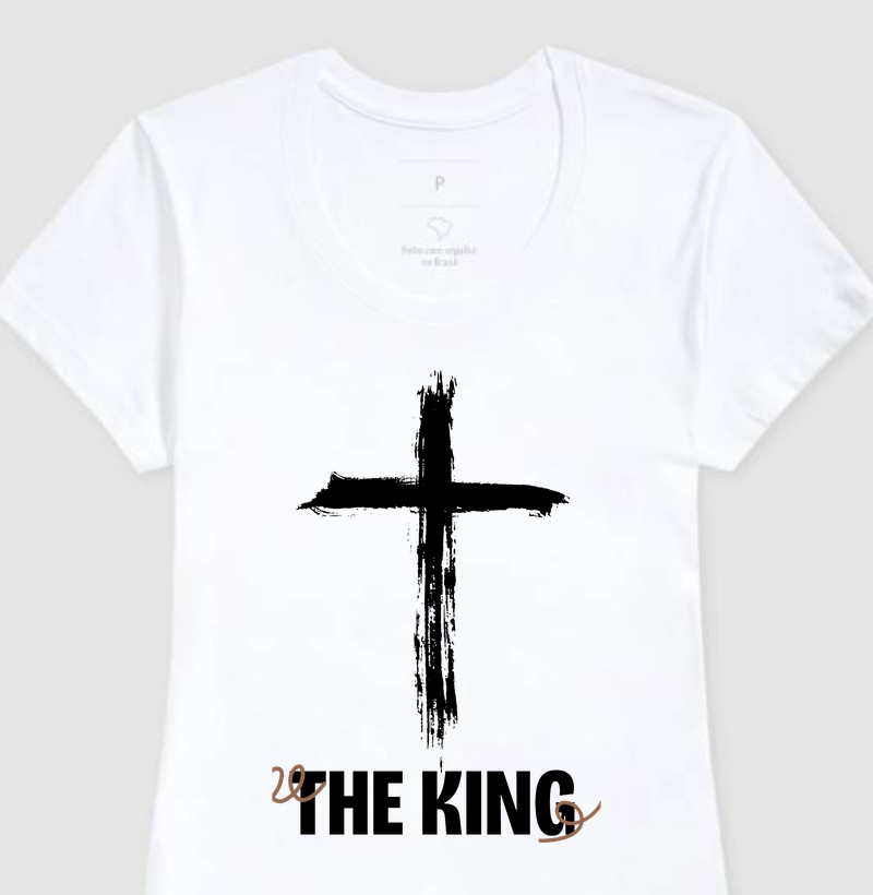 Camiseta Feminina CRUZ THE KING - Estampa Preta