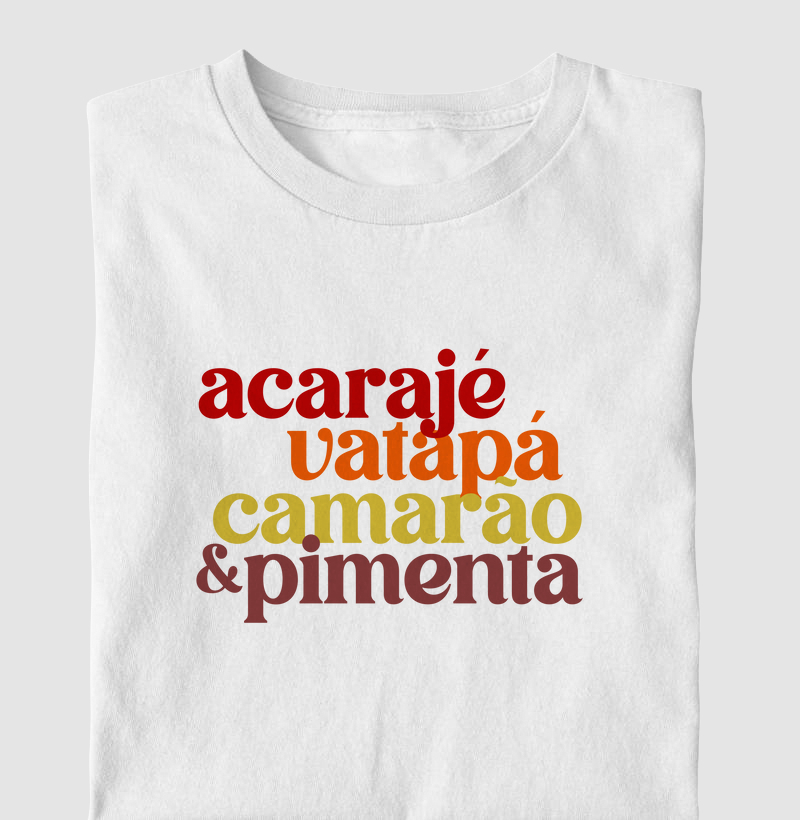 Acarajé, vatapá, camarão & pimenta