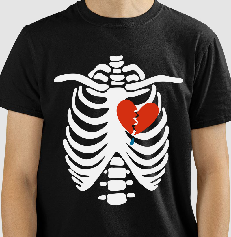 Caveira Broken Heart