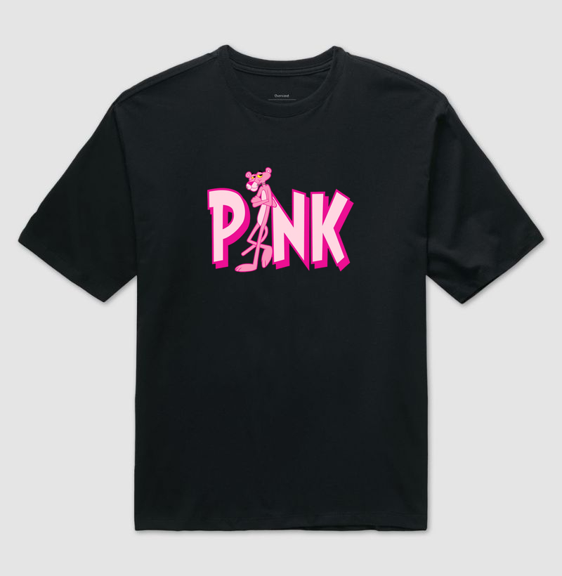 Camiseta Pantera Cor de Rosa