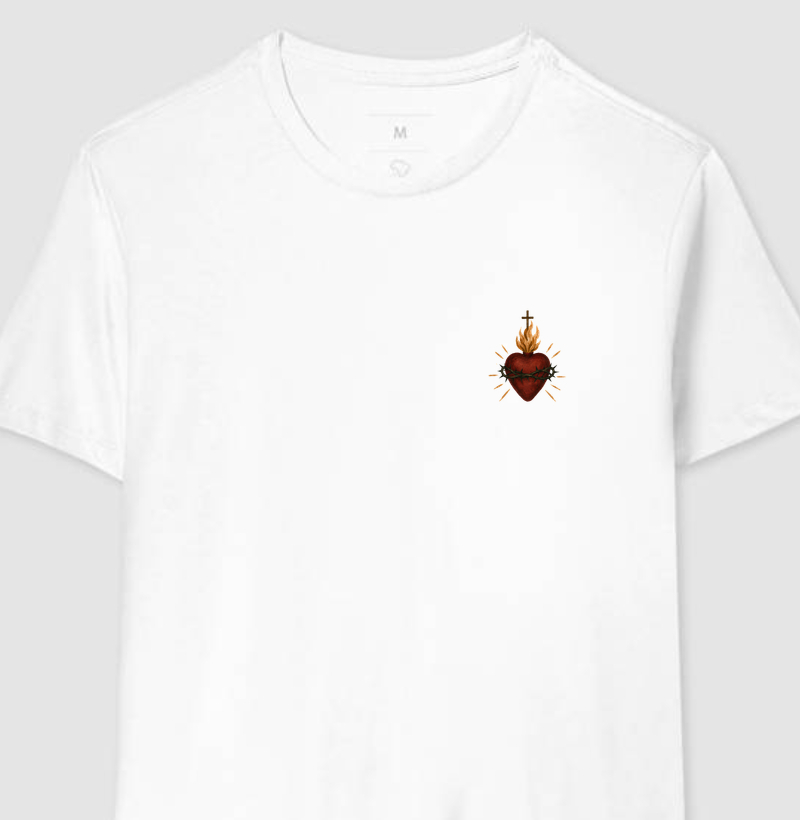 Sagrado Coração — Coração que Arde Pocket - Camiseta