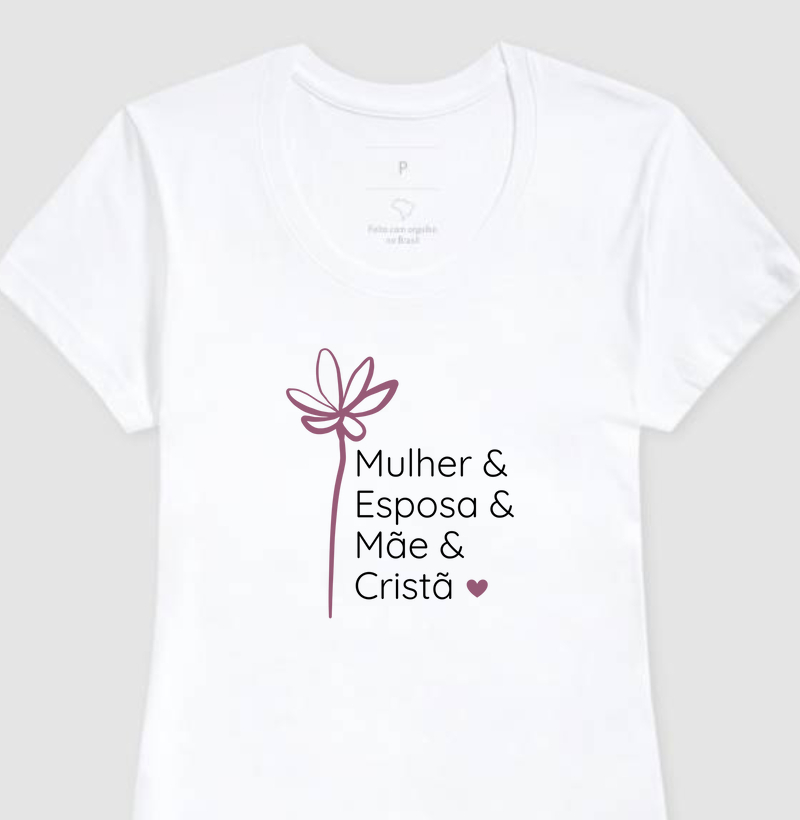 Camiseta Feminina Delicada
