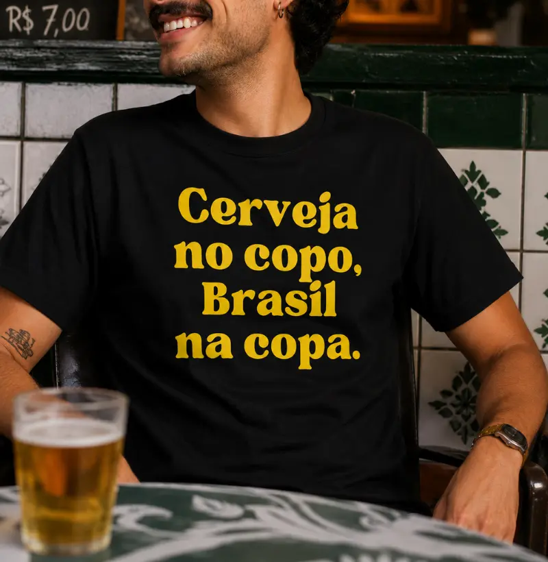 CERVEJA NO COPO, BRASIL NA COPA.