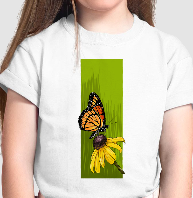 Camiseta Infantil Borboleta