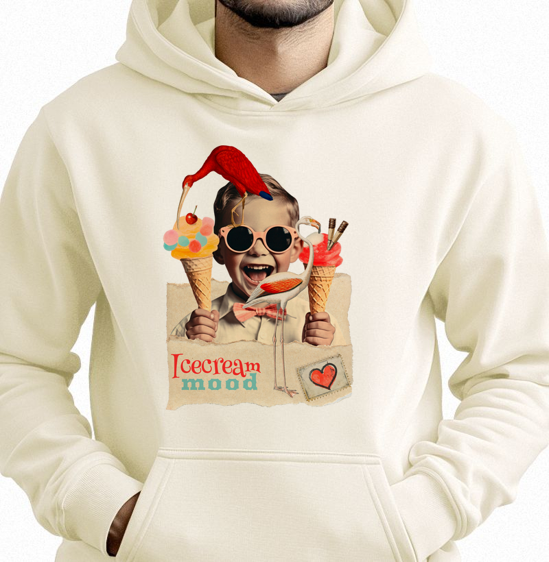 Colagens - Ice Cream Mood - Moletom Hoodie