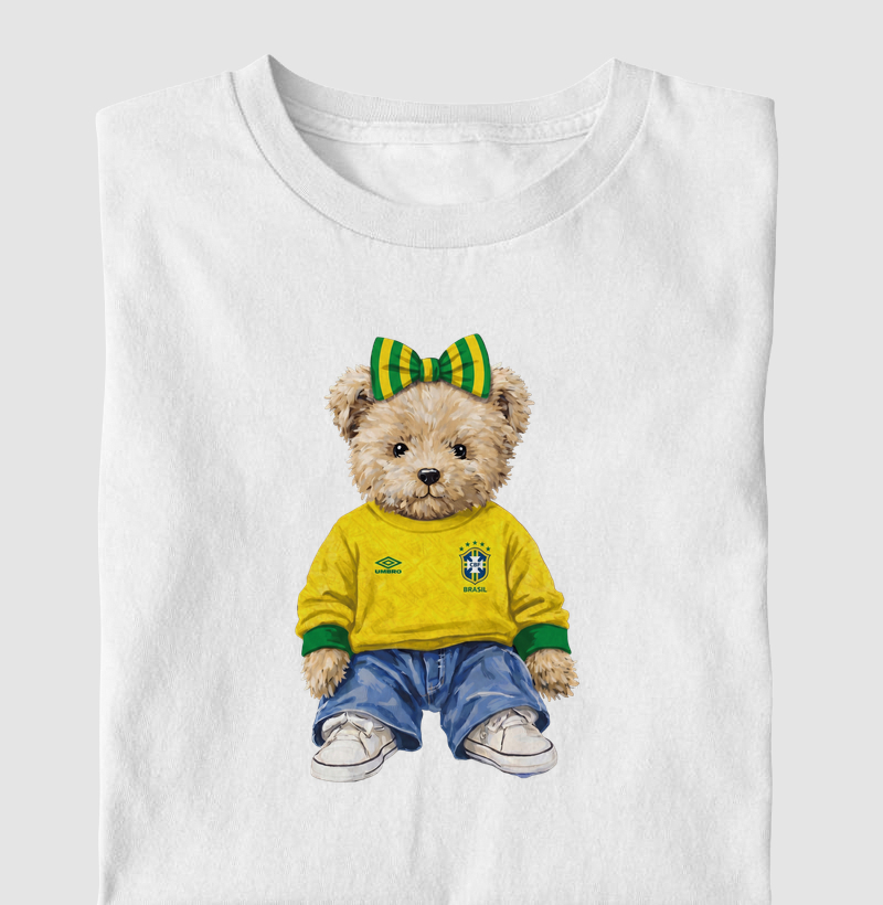 Camisa do Brasil - Urso Girl