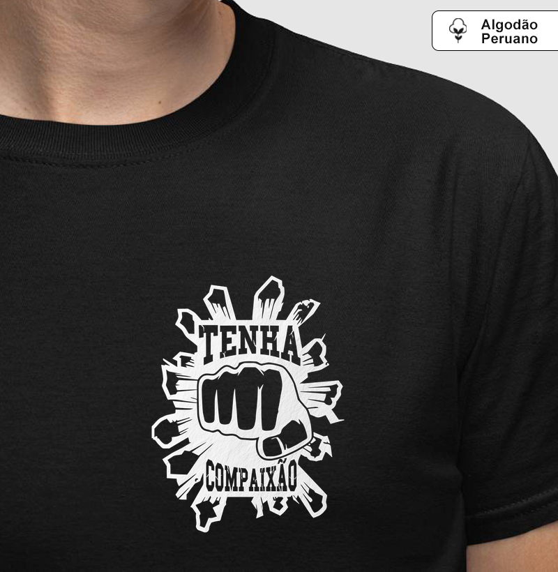 Tenha Compaixão – Estampa no Bolso Inspirada no Karate