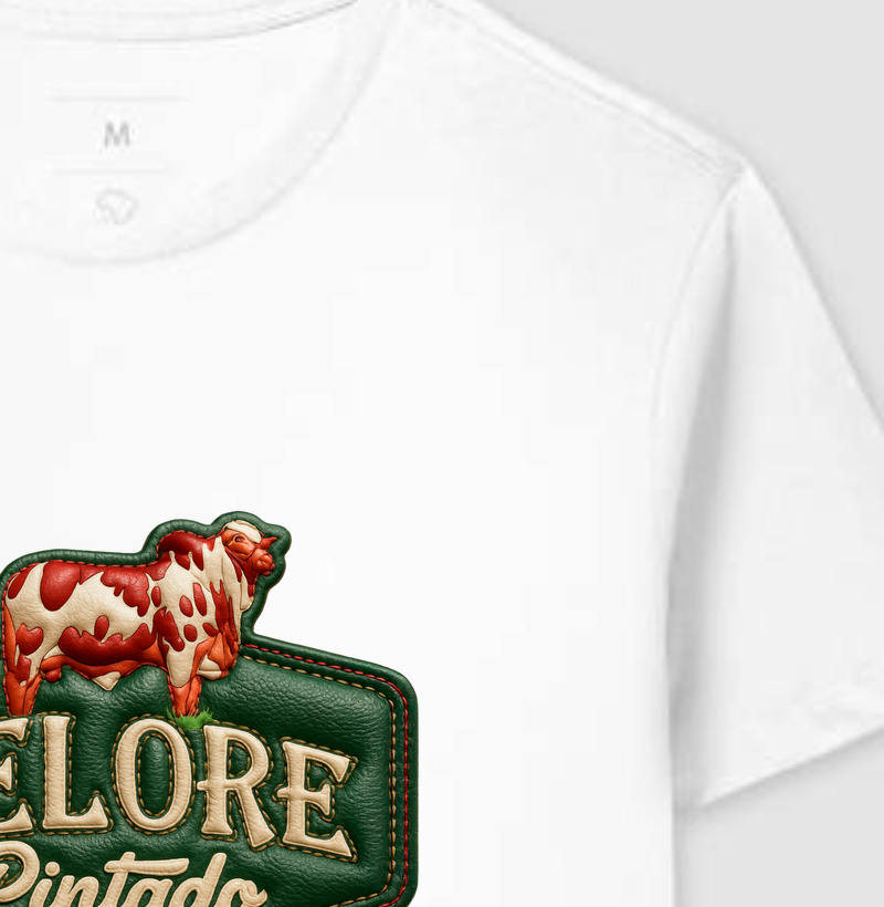 Camiseta Nelore Pintado - Couro