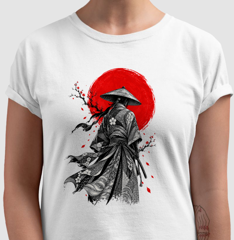 Samurai — Traços do Sol - Camiseta