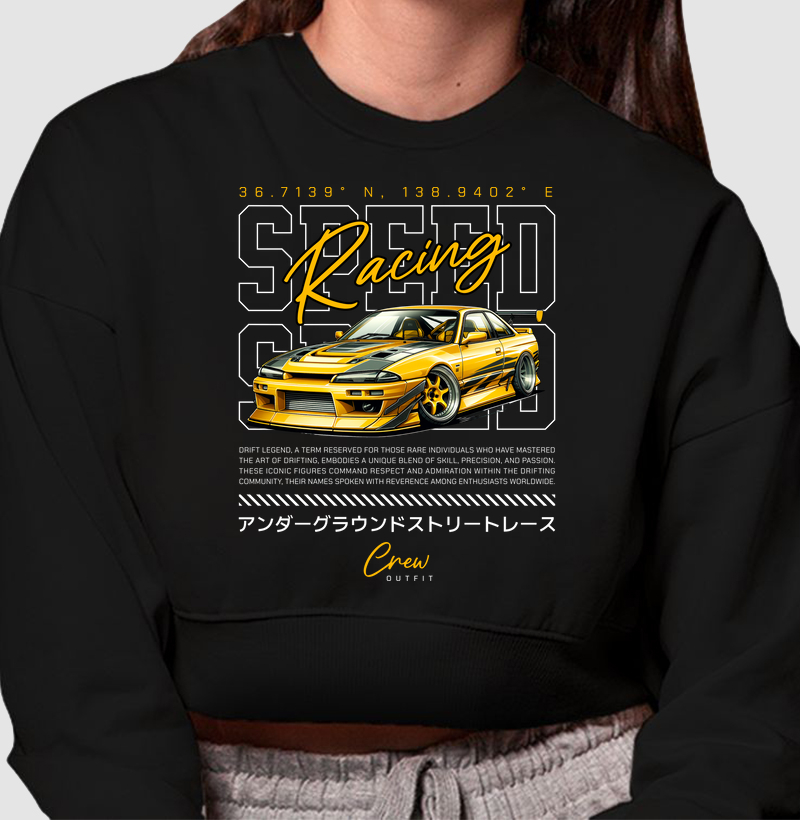 Cropped Moletom - Speed Racing Drift