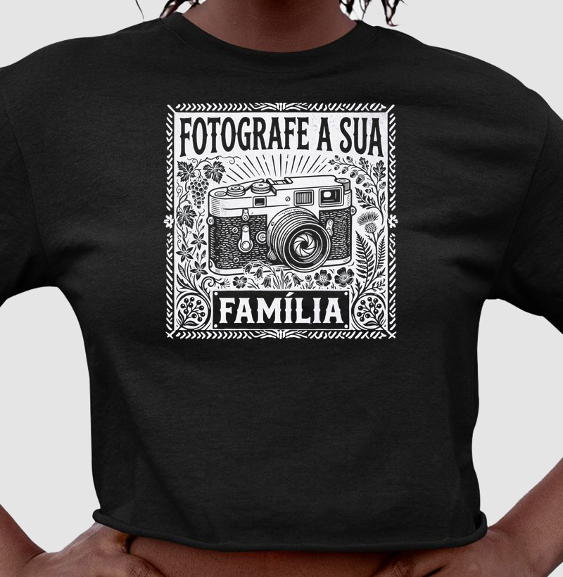 Fotografe a sua família - ilustração branca