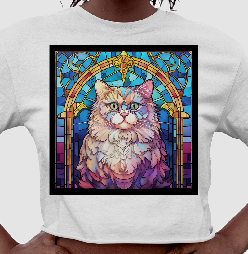 Vitral: Gato Persa