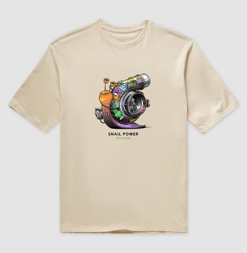 Camiseta Snail Power - Oversized