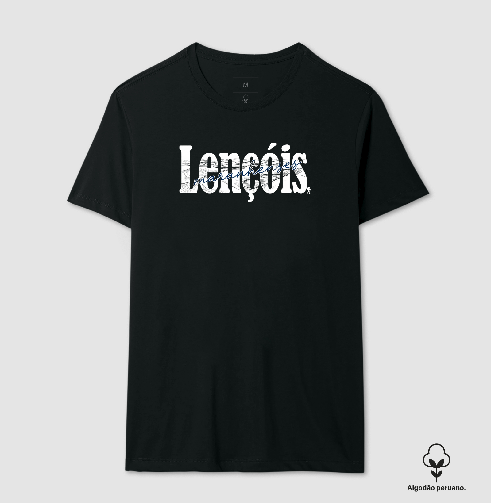 Camiseta Lencois Maranhenses Ilustrado | Dunas Lagoas Dentro da Arte | Colecao Viciados em Viagem
