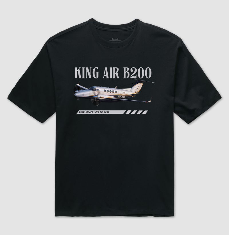 King Air B200 - Camiseta Oversized