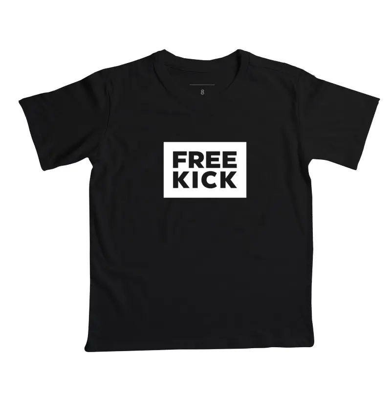 CAMISETA INFANTIL FREE KICK RETÂNGULO CENTRAL BRANCO