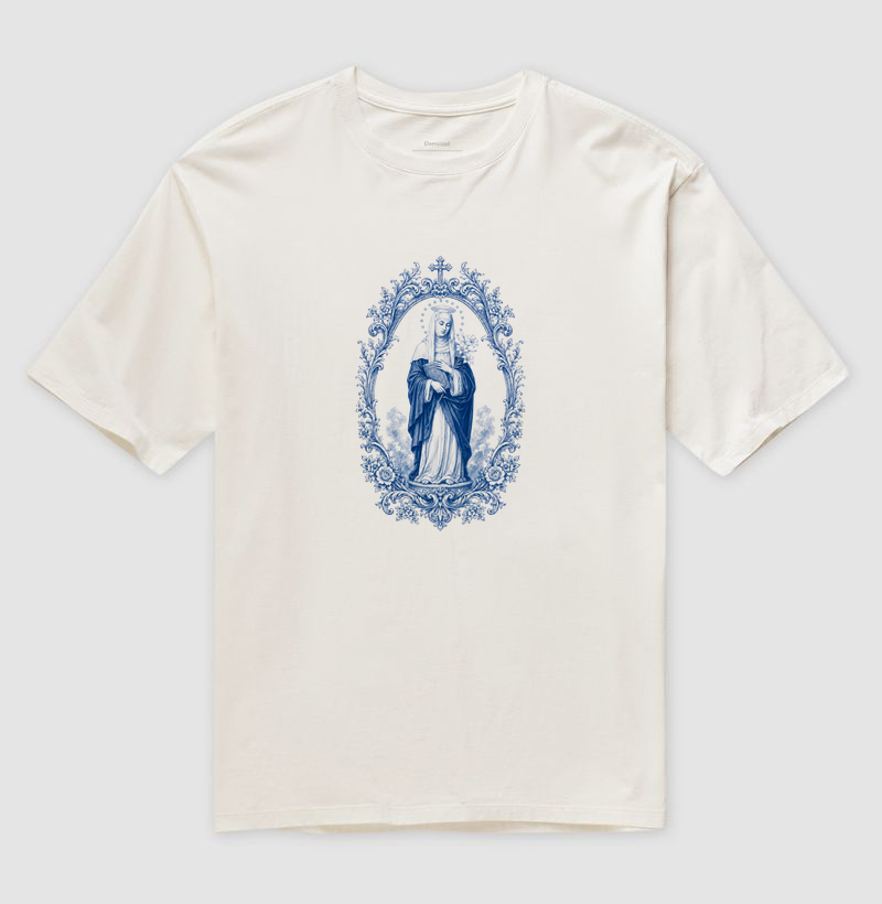 Camiseta Oversized Santa Catarina de Sena Toile Sacra