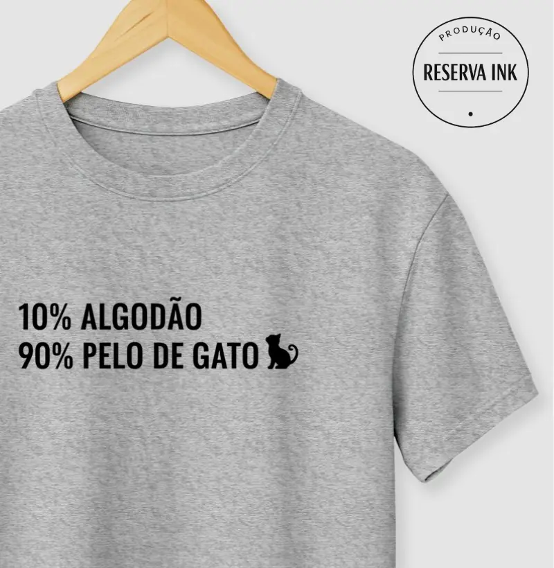 10% Algodão - 90% Pelo de Gato