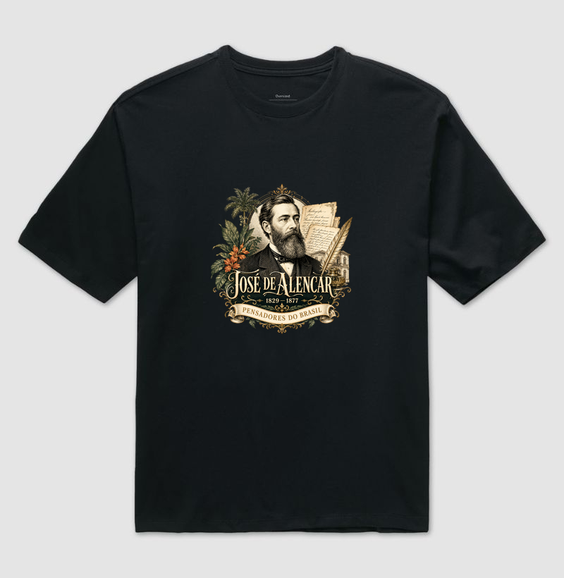 Camiseta José de Alencar - Pensadores do Brasil