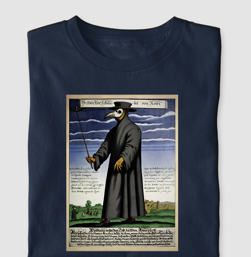 Camiseta Médico da peste, 1653