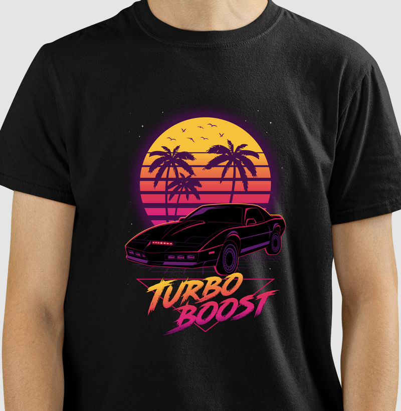 Camiseta  Retro Turbo Boost