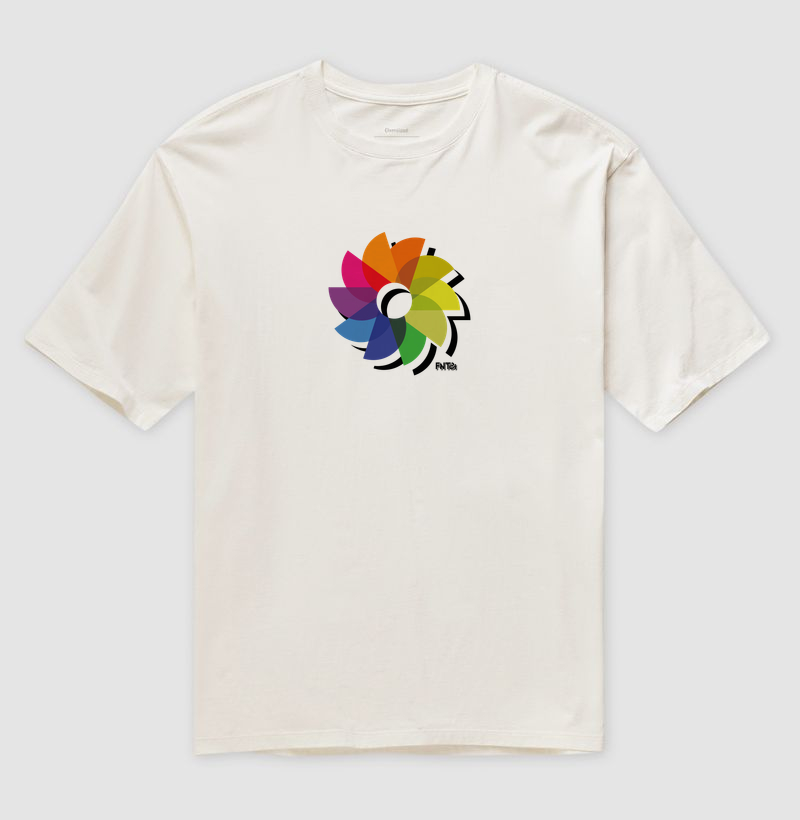 T-SHIRT OVERSIZED "DIA" / FLOR DO SOL 2