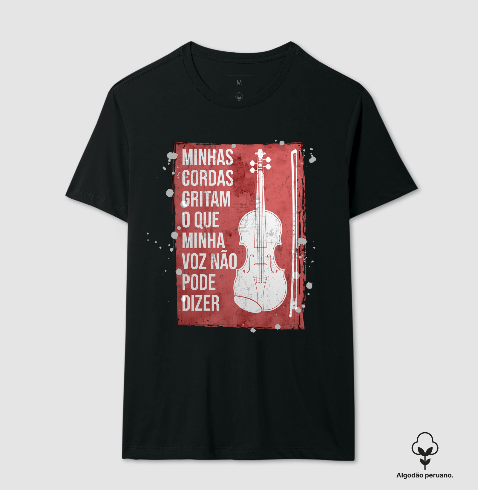 Camiseta Premium Violino, Viola, Violoncelo - Minhas cordas gritam...
