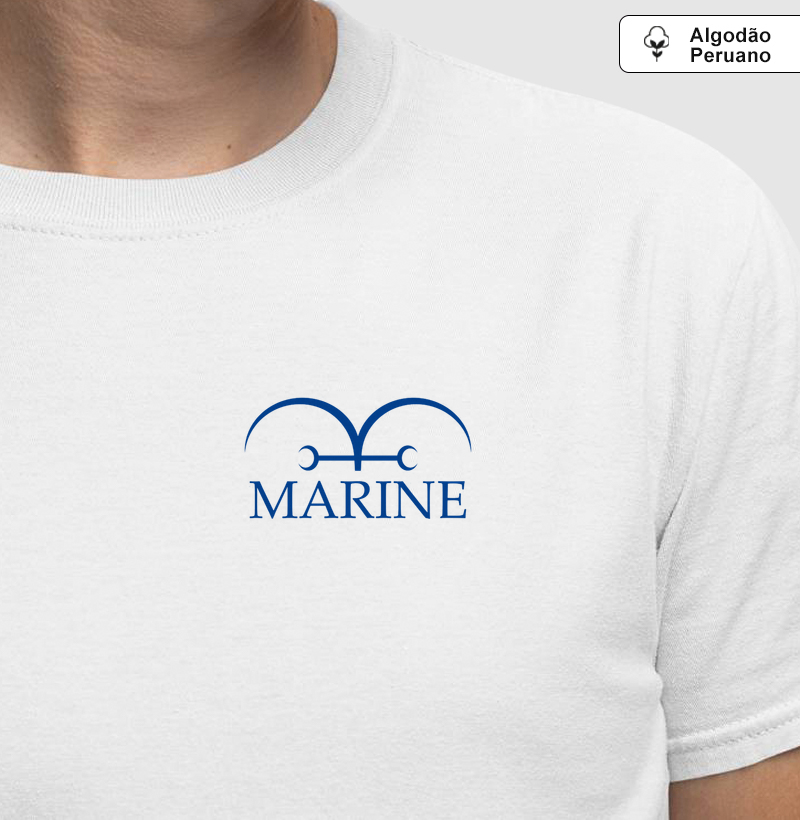 Marine - Camiseta Algodão Peruano