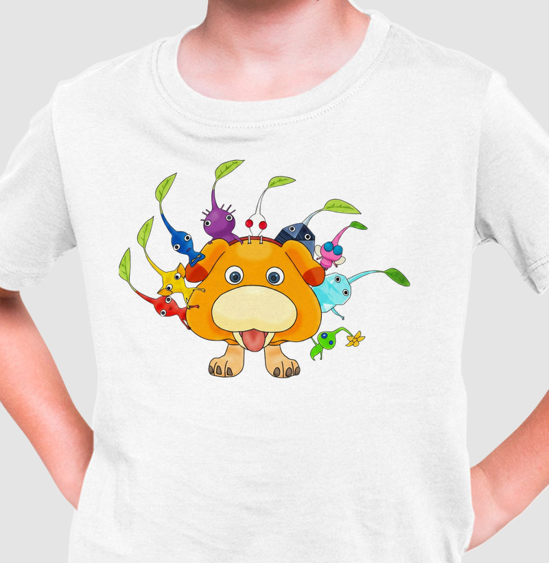 Camiseta Pikmin – Criaturas do Jardim