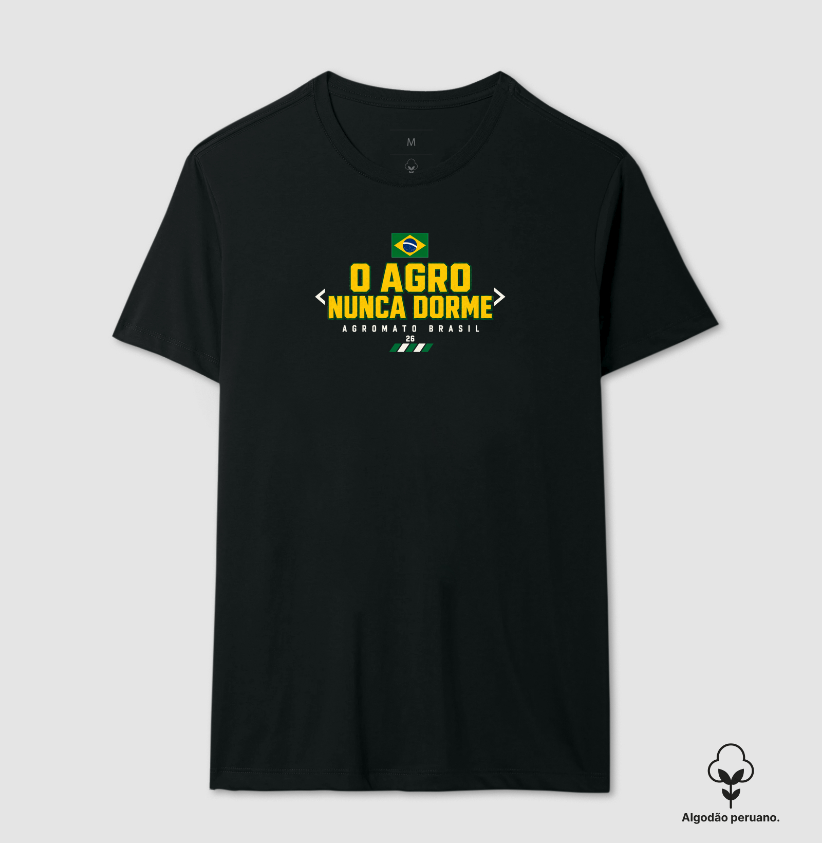 Camiseta O Agro Nunca Dorme