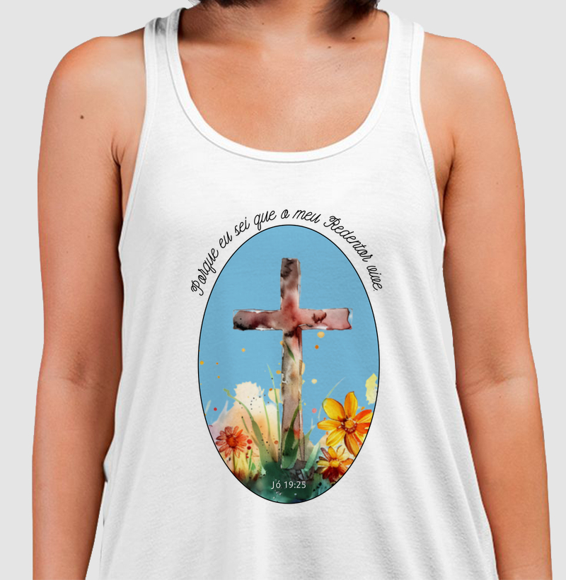 Camiseta Regata Meu Redentor Vive