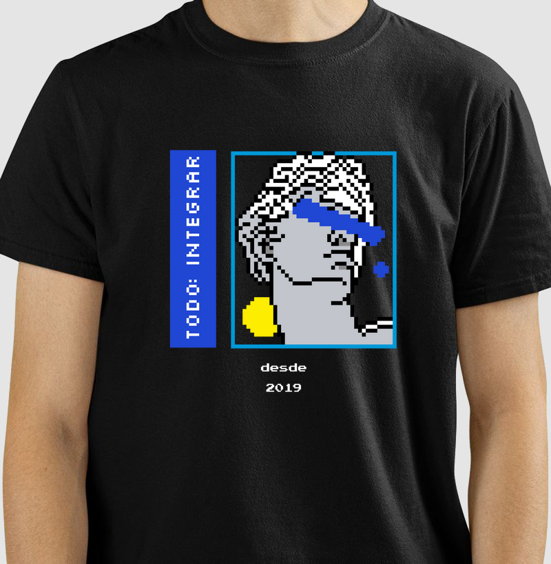 TODO: INTEGRAR – Camiseta Dev Vaporwave Edition