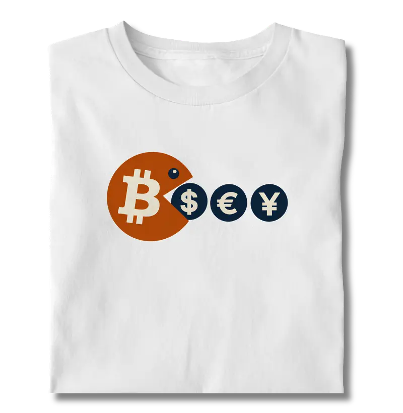Camiseta Bitcoin Arcade Retrô